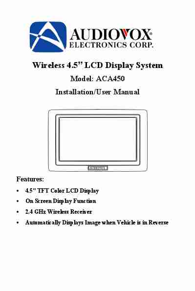 Audiovox Car Video System ACA450-page_pdf
